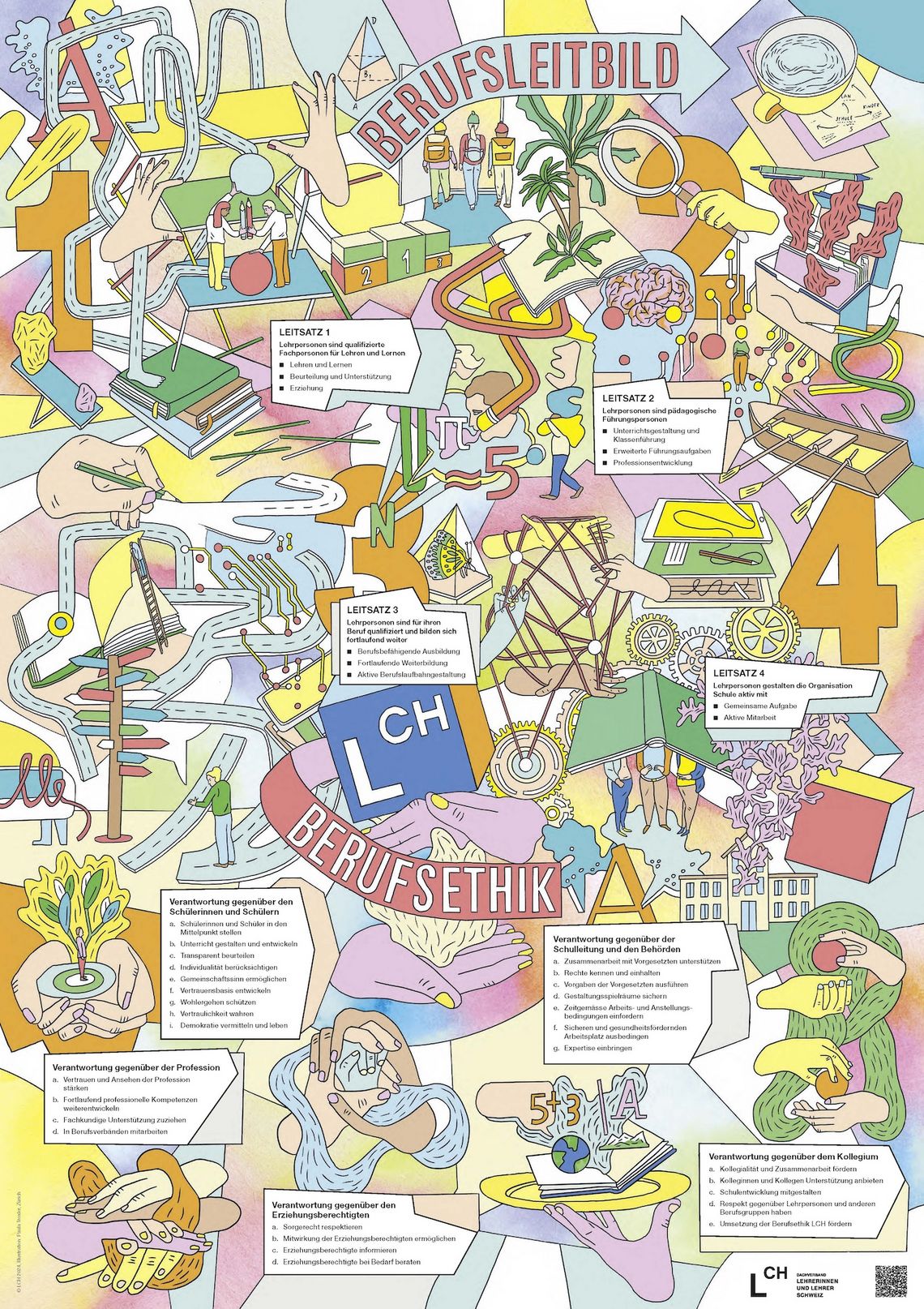 Der Lehrberuf als Wimmelbild.