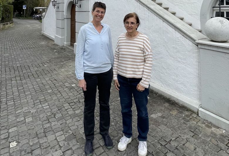 Annemarie Schnider und Claudia Hagmann, Co-Präsidentinnen des Lehrerinnen- und Lehrervereins Obwalden.