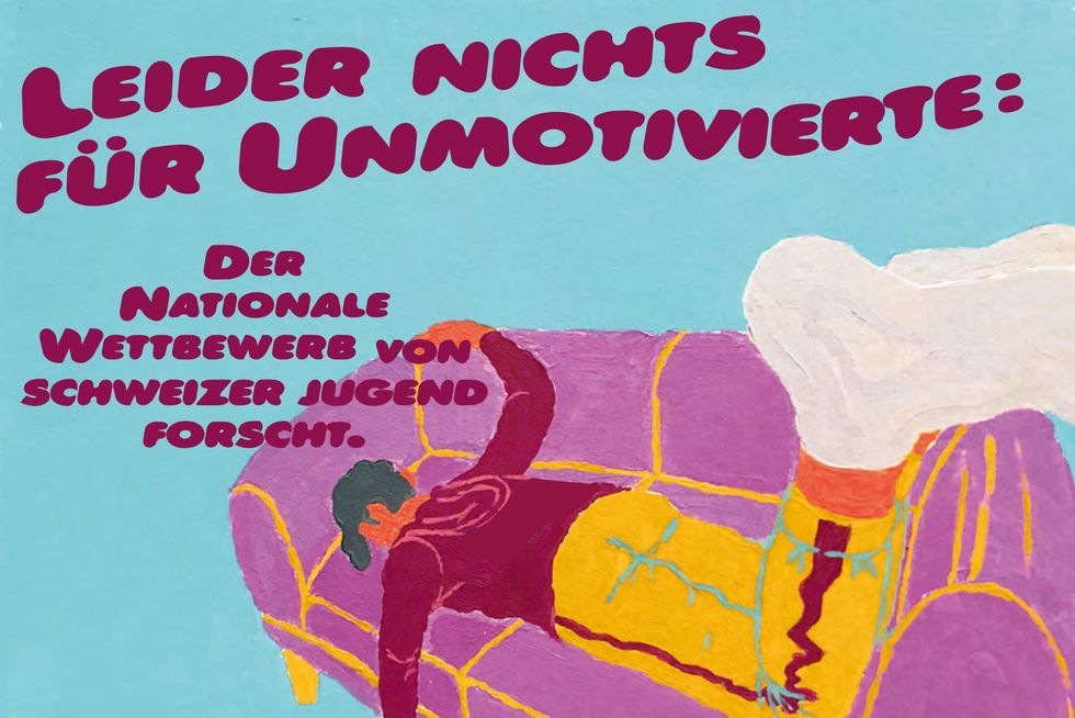 Plakat des Nationalen Wettbewerbs «Schweizer Jugend forscht»