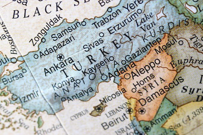 157683620 Map of Turkey and the Middle East