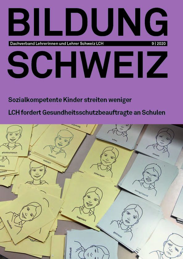 BILDUNG SCHWEIZ 9 | 2020 Cover Septemberausgabe 2020 BILDUNG SCHWEIZ